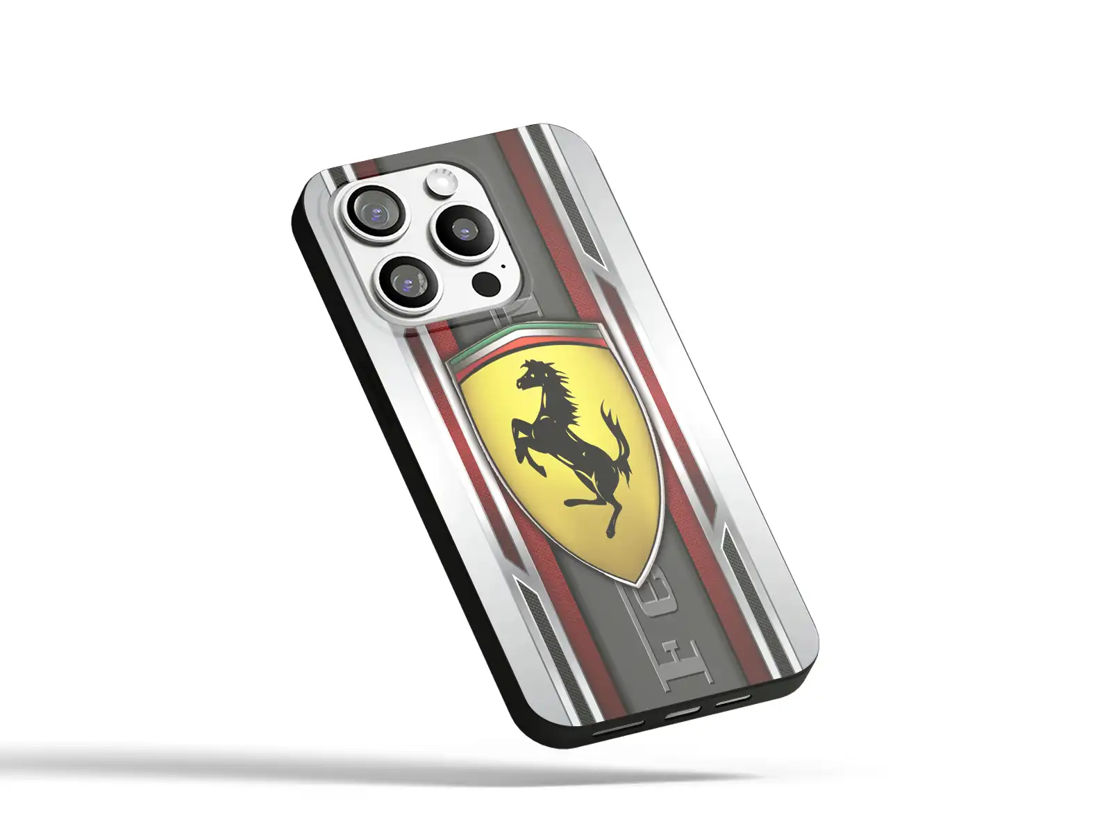Ferrari Handyhülle Dynamischer Racing Stil Minimalistisch